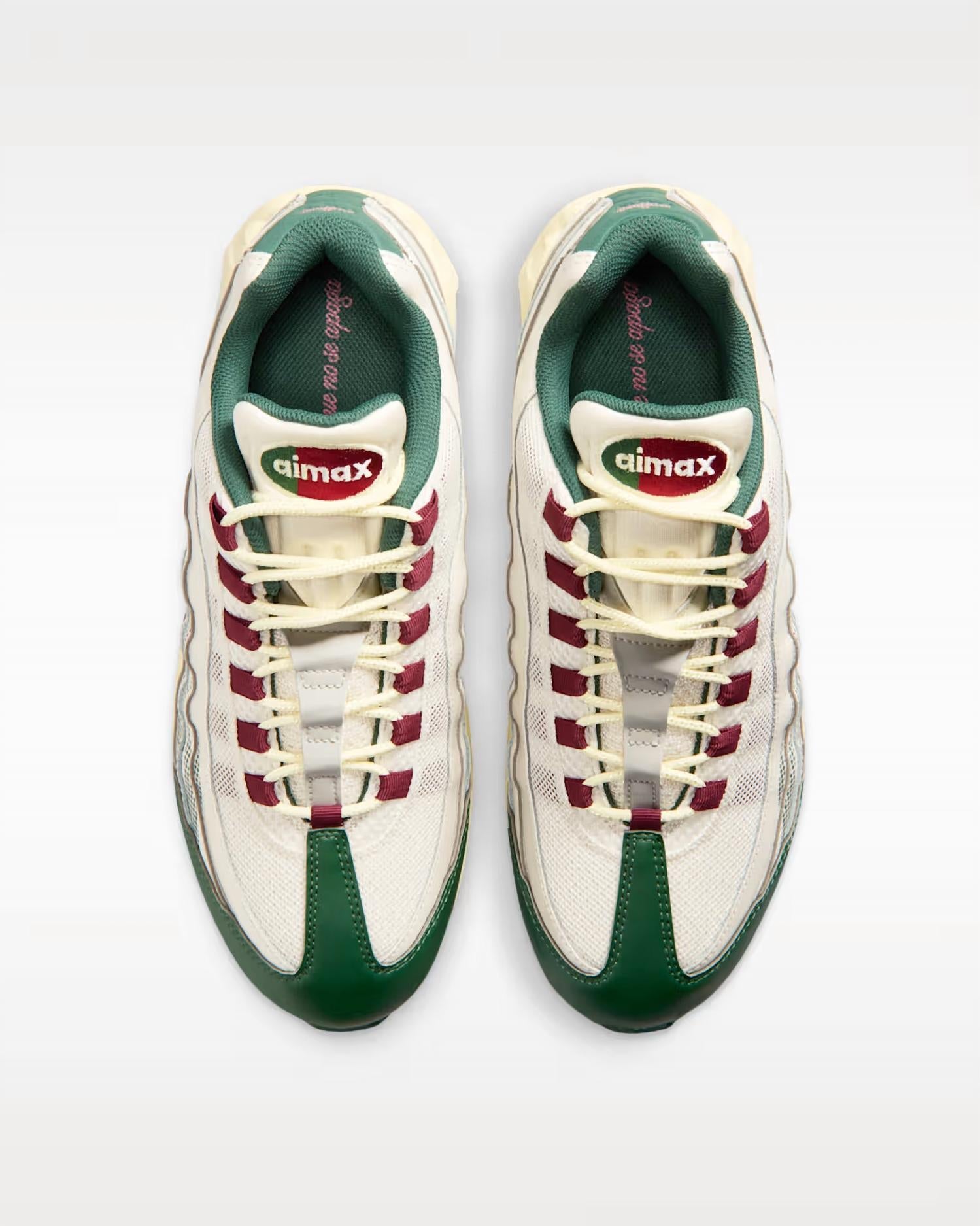 Men's Air Max 95 Big Bubble Se Mexico Shoes In Phantom/team Red-Fir-Alabaster