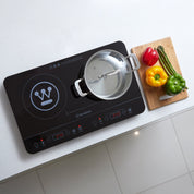 Westinghouse Double Induction Cooktop, 2400W, Slim Design