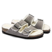 Women's Arizona Shearling Sandal In Stone Coin