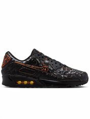 Men's Air Max 90 Lava Shoes In Black/black Magma Orange Laser Orange