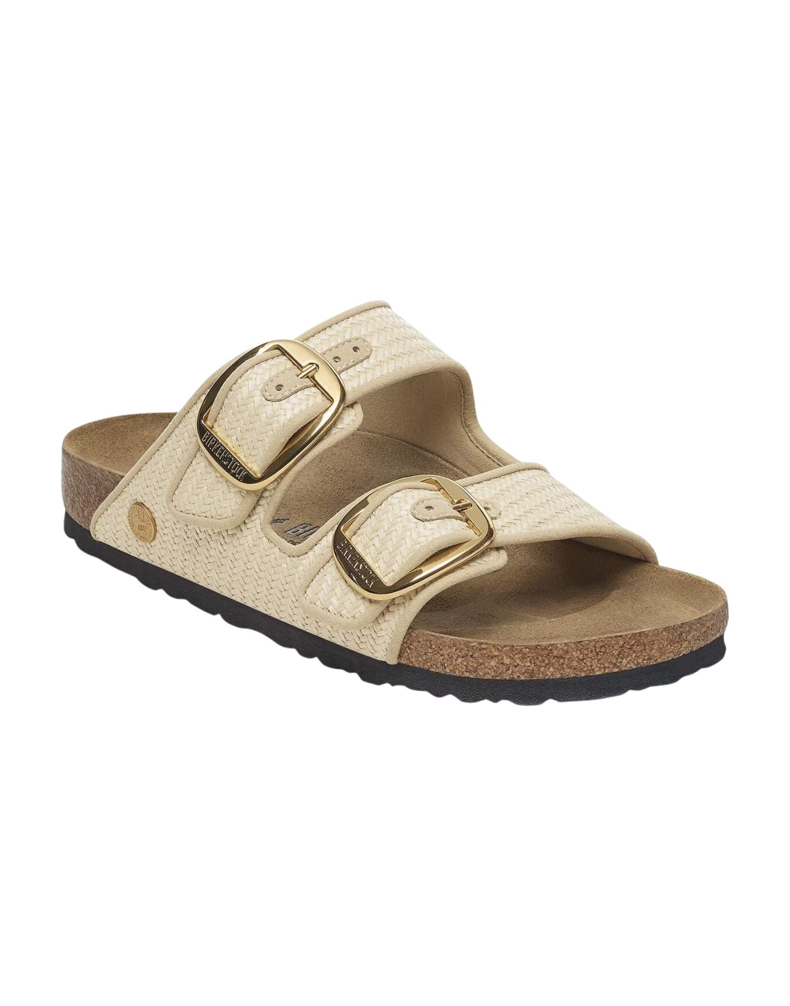 Arizona Big Buckle Raffia Sandals