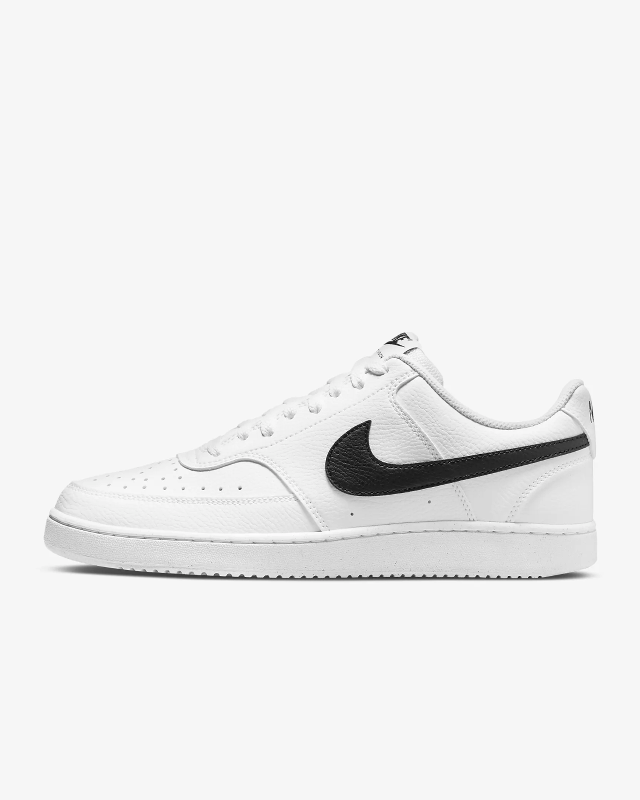 Men's Nike Court Vision Low Next Nature DH2987-101 Sneakers White Black Leather