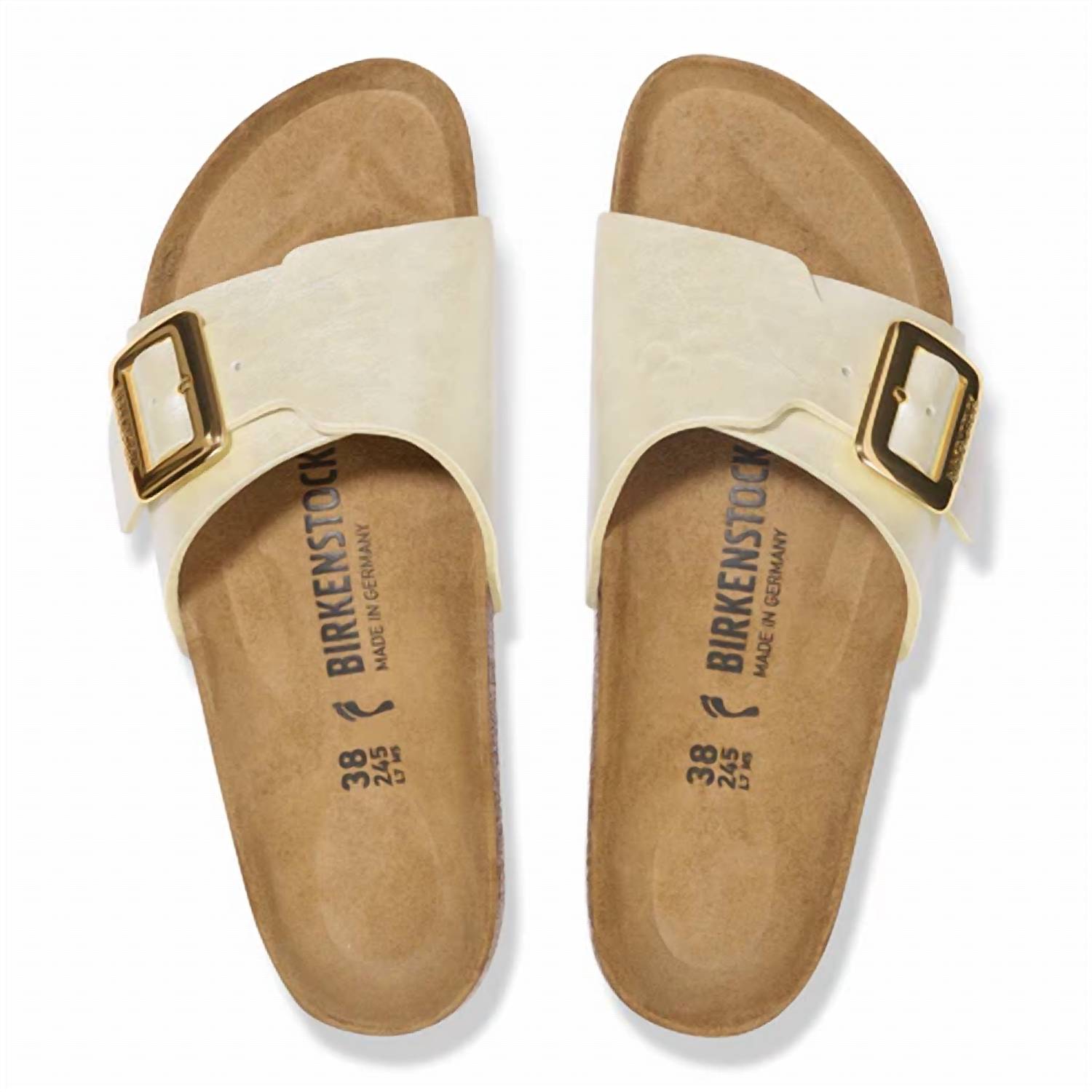 Women's Catalina Luxe Buckle Sandal In Pearl White