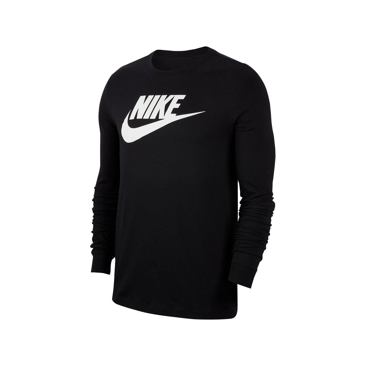Mens Nike Sportswear Long Sleeve T Shirt_Black/White