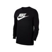 Mens Nike Sportswear Long Sleeve T Shirt_Black/White