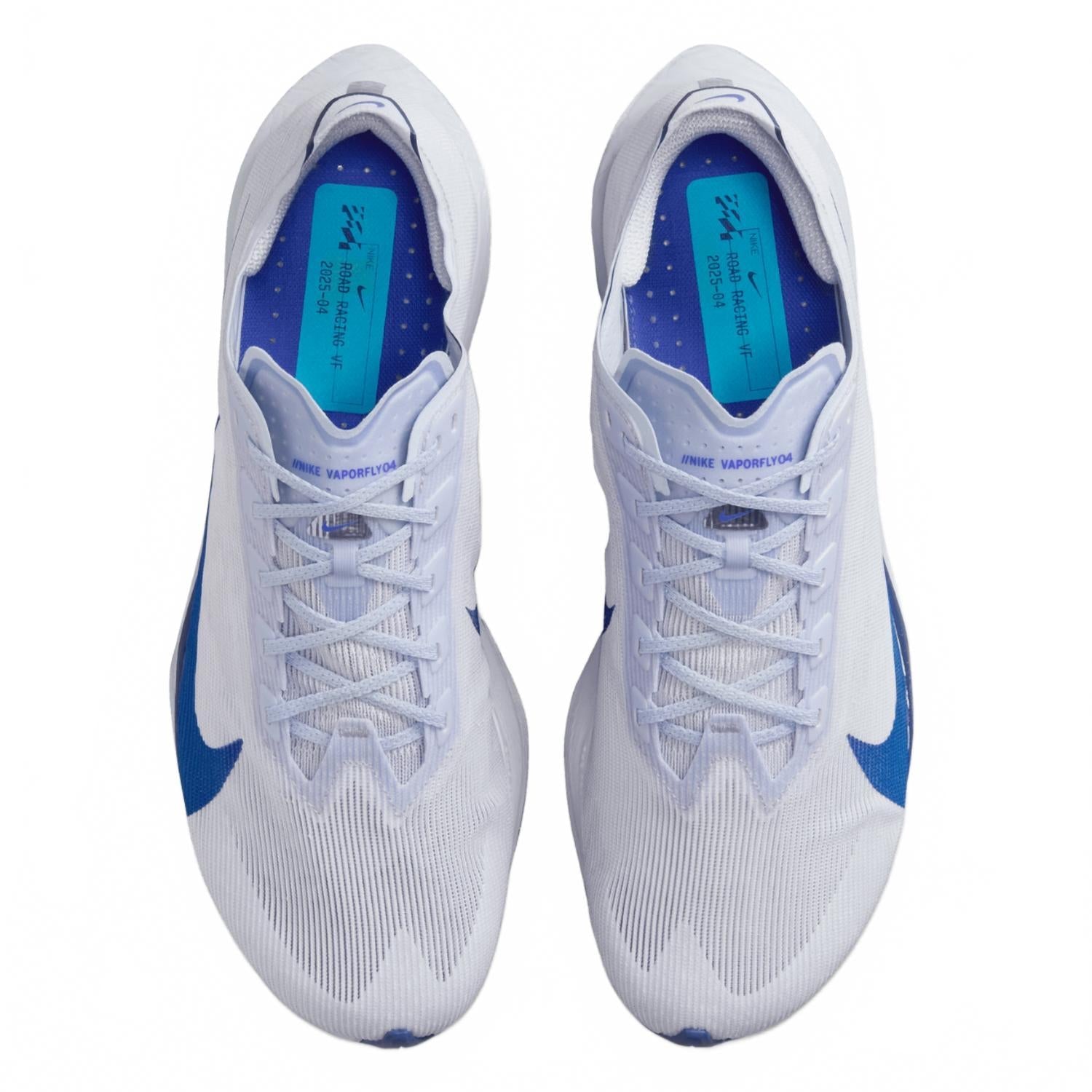 Men's Vaporfly 4 Road Racing Shoes In Ghost/persian Violet/football Grey/blue Void