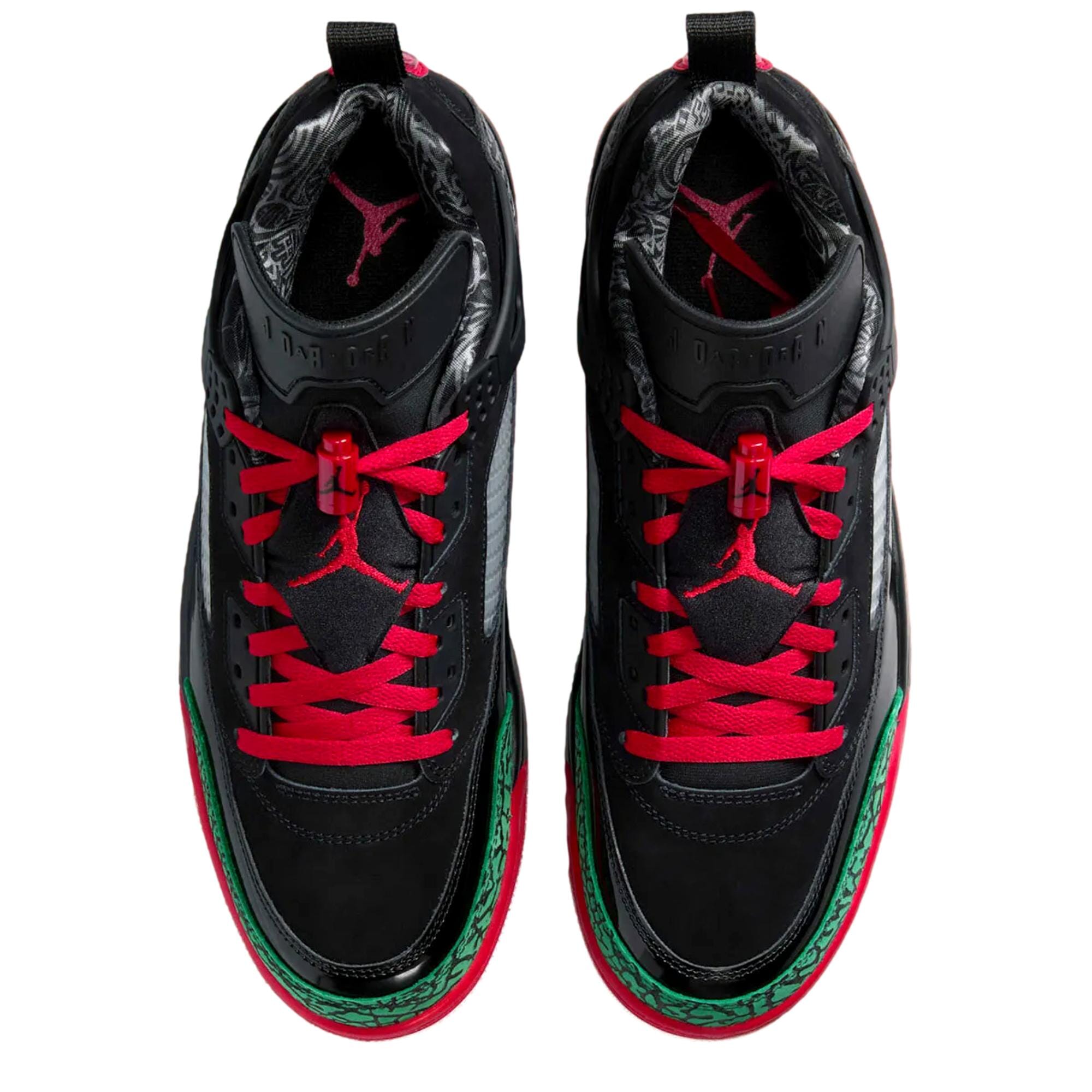 Men's Nike Jordan Spizike Low Black / Varsity Red - Classic Green FQ1759-060