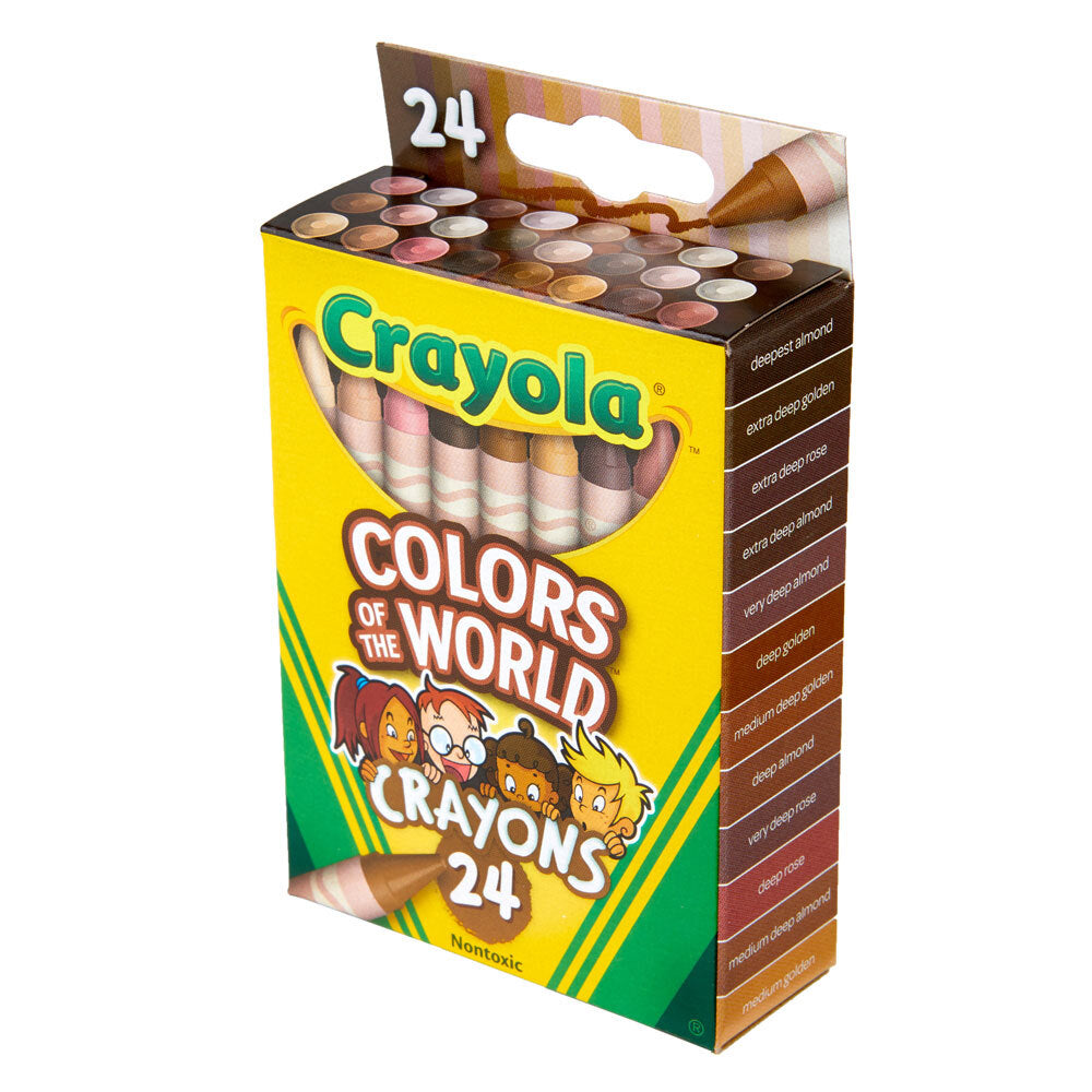 24pc Crayola Colours Of The World Crayons 3+