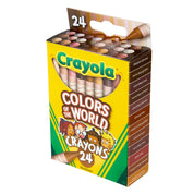 24pc Crayola Colours Of The World Crayons 3+