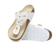 Women's Gizeh Flower Sandals In White