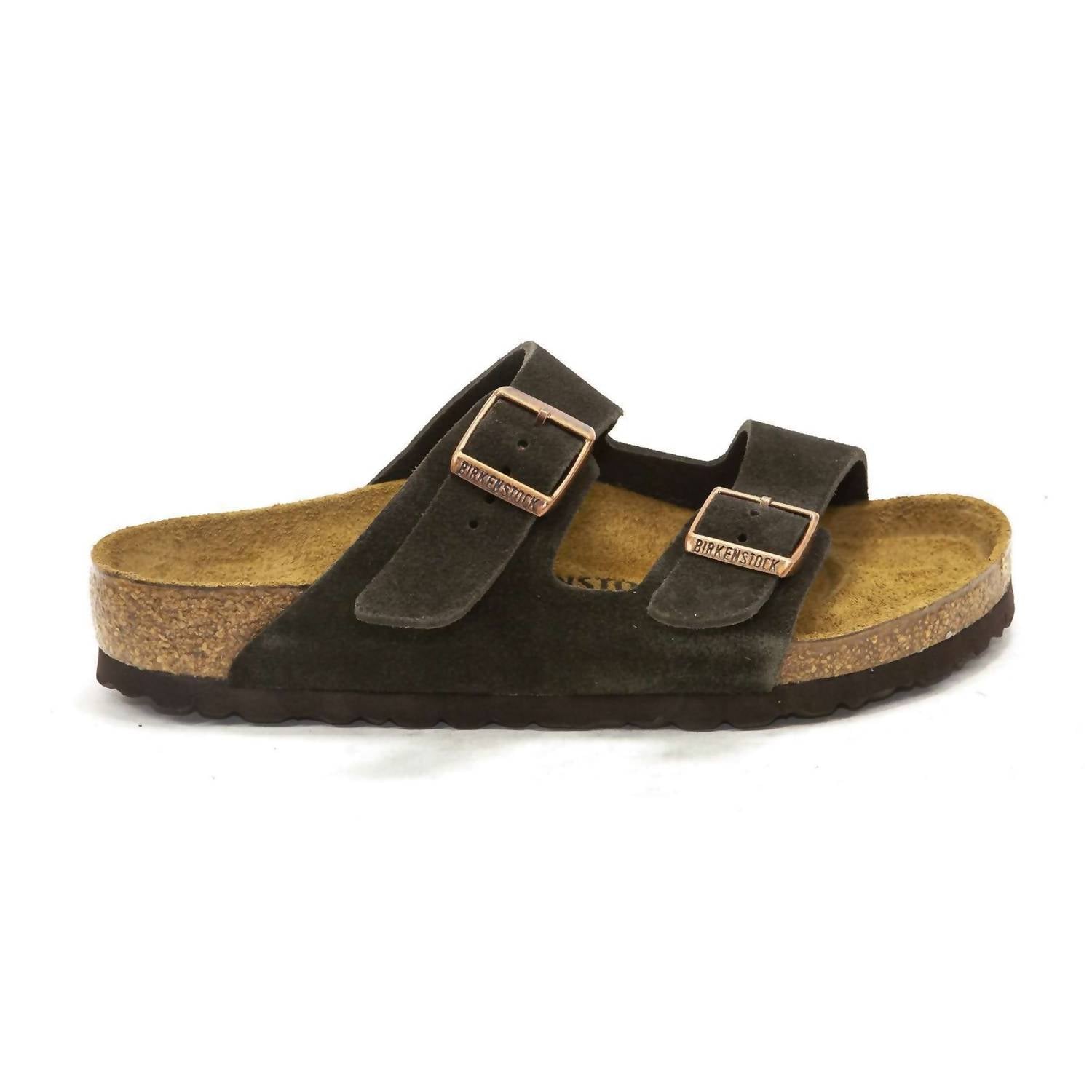 Men's Arizona Suede Sandals In Mocha