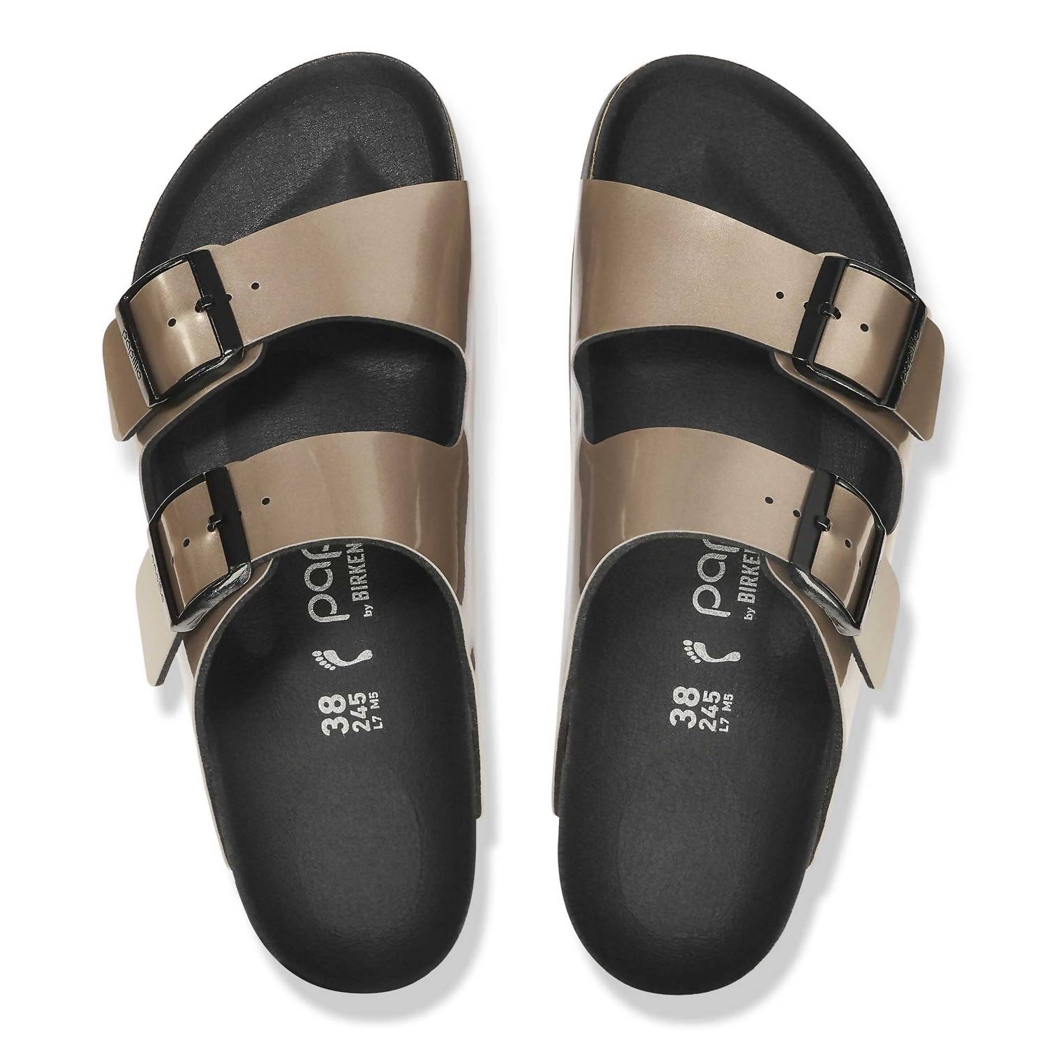 Women's Arizona Flex Platform Sandals In Brown Brown/electric Metallic Taupe