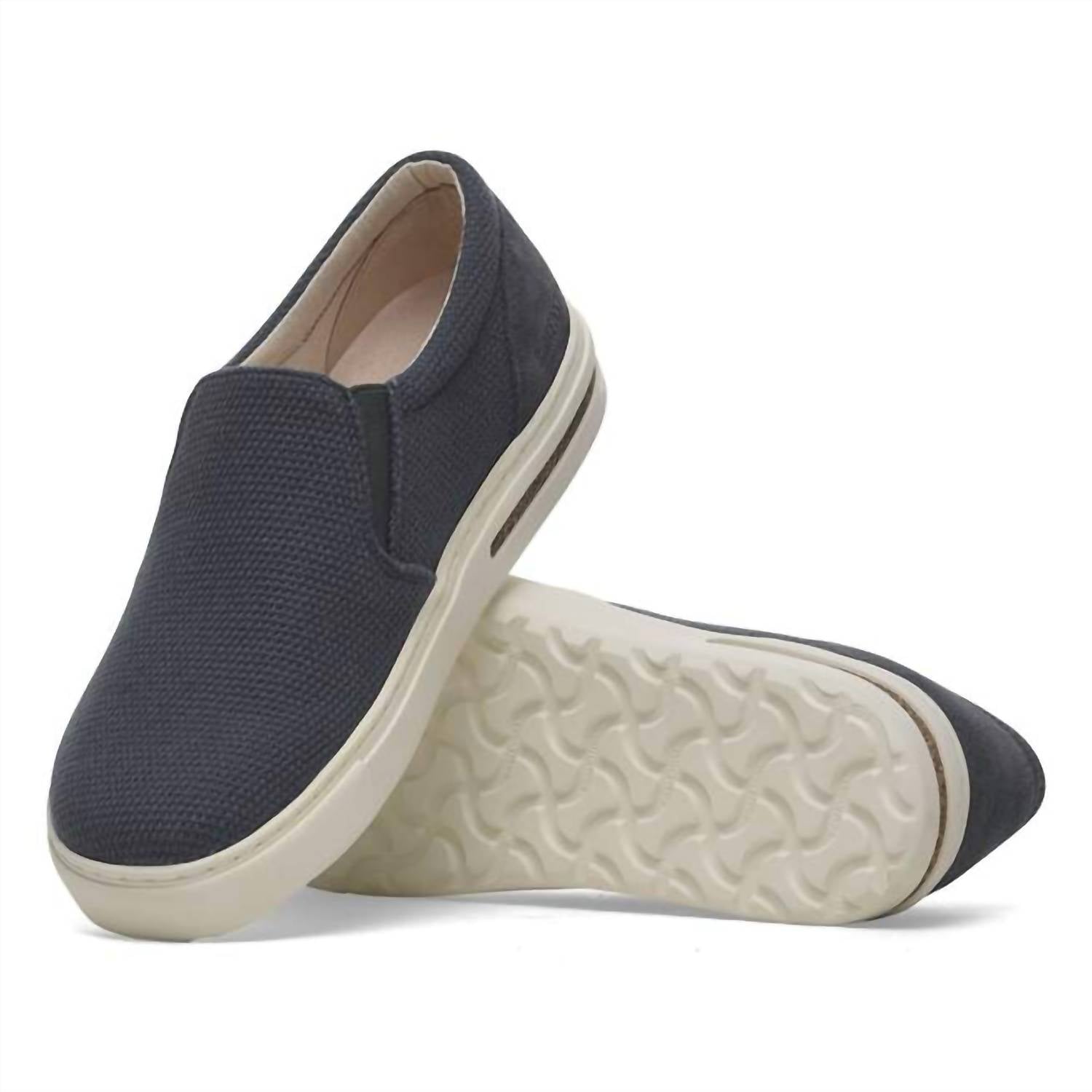 Men's Oswego Canvas Suede Slip On In Midnight