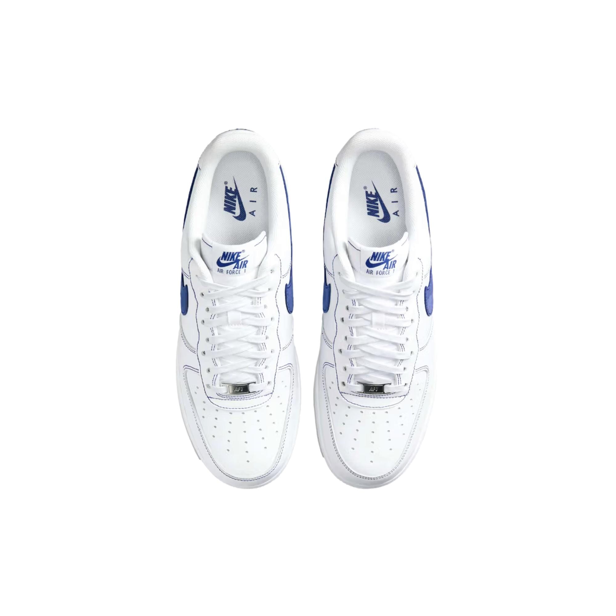 Nike Air Force 1 '07 LV8 White / Deep Royal Blue  HQ2037-100 Men's