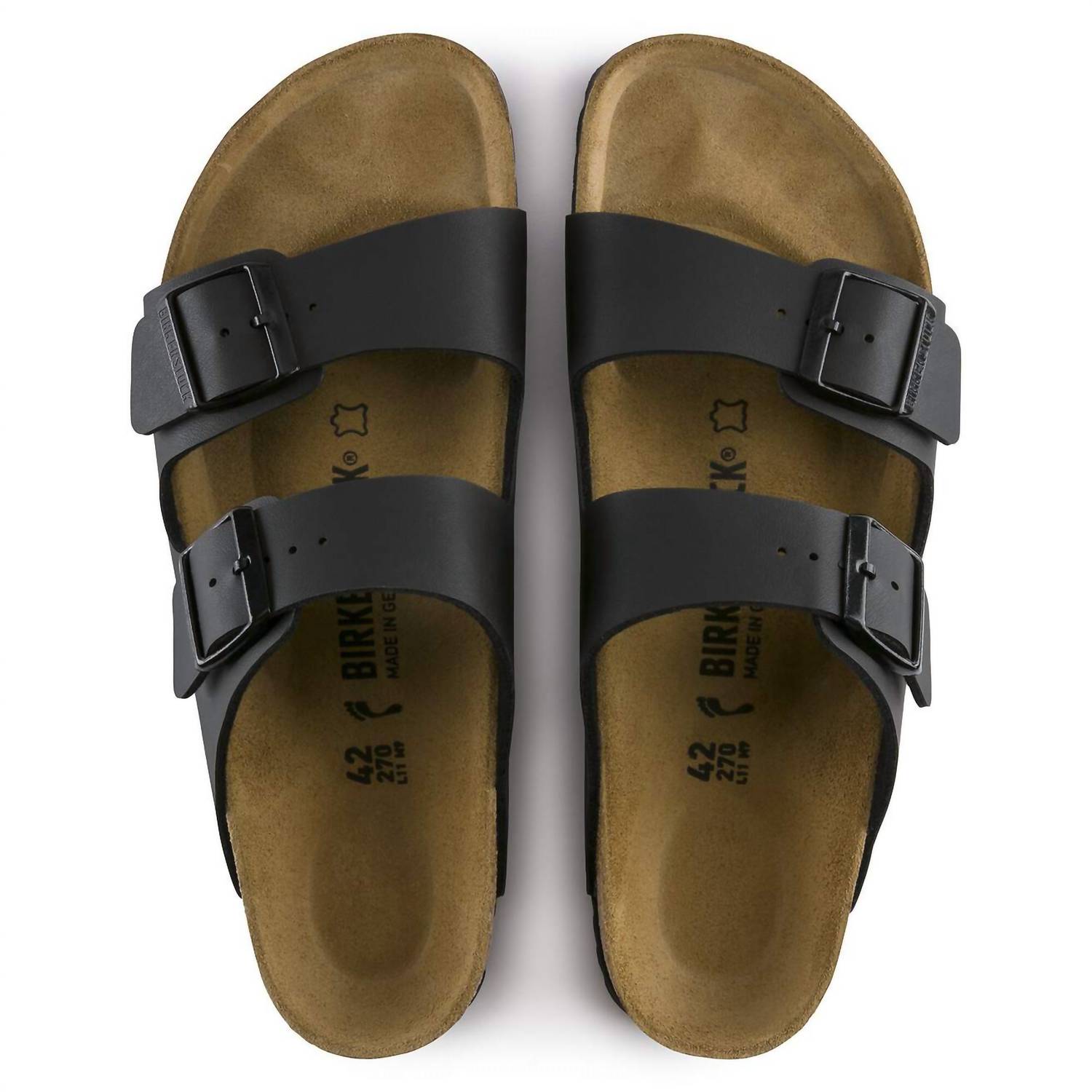 Unisex Arizona Birko-Flor Sandals In Black