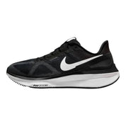 Women's Air Zoom Structure 25 Shoes In Black/dark Smoke Grey/white