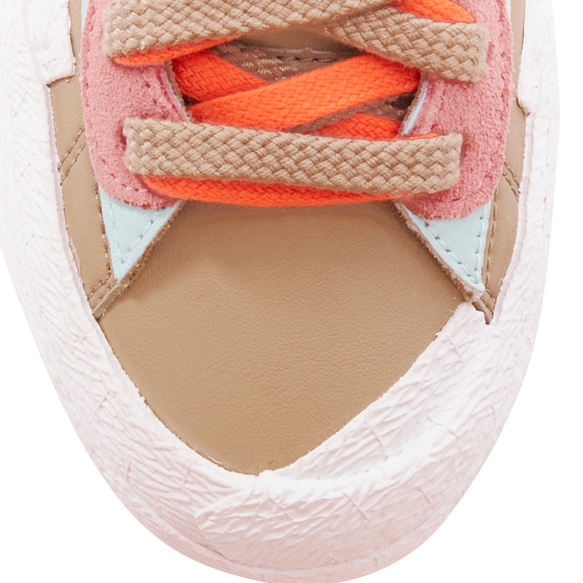 NIKE SACAI KAWS Blazer Low Reed pink green tick patchwork sneakers EU36.5