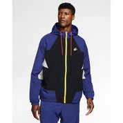 Men's Nike Sportswear Heritage Windrunner Hooded Jacket Deep Royal Blue/Black/Pure Platinum CJ4358-455