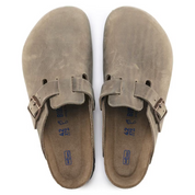 Unisex Birkenstock Boston Soft Footbed 1018147 Brown Leather Clog RHS4841