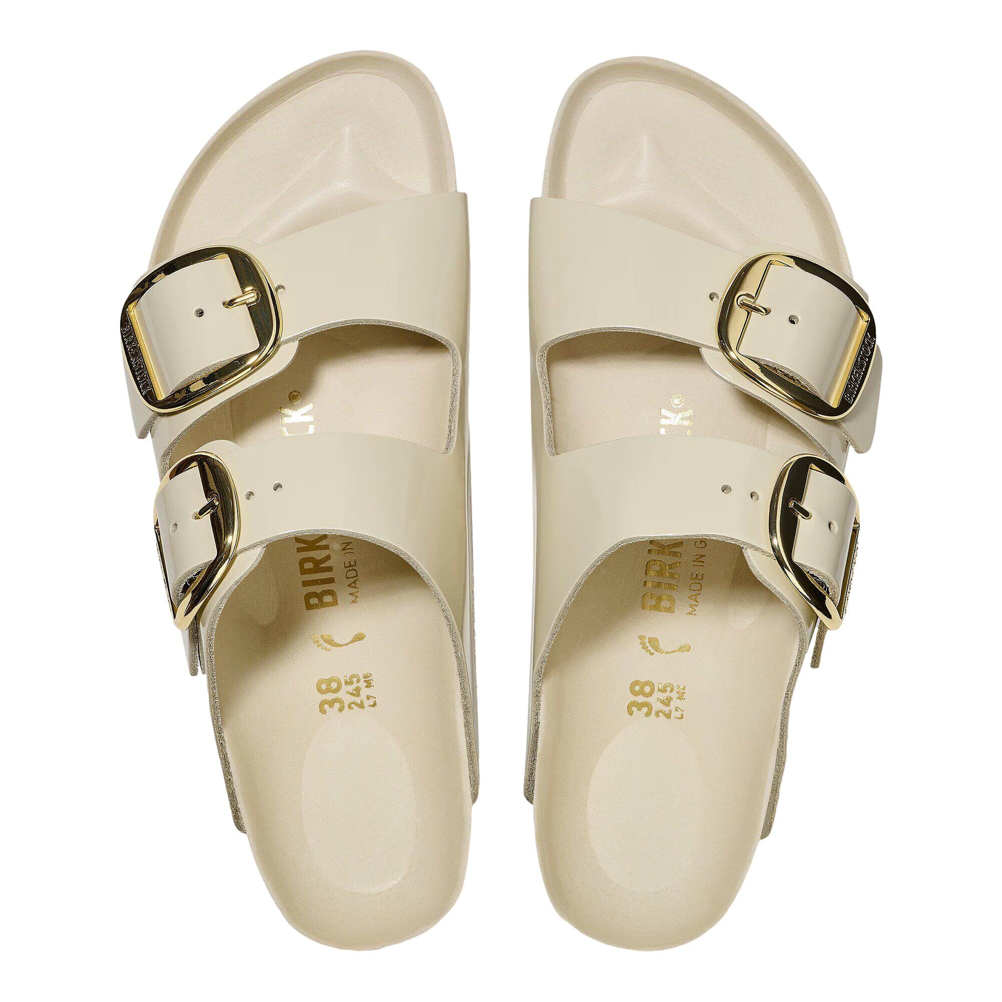Birkenstock Arizona Big Buckle High-Shine Ecru  1026128 Women's