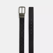 Coach Outlet Boxed Plaque And Harness Buckle Cut To Size Reversible Belt, 38 Mm