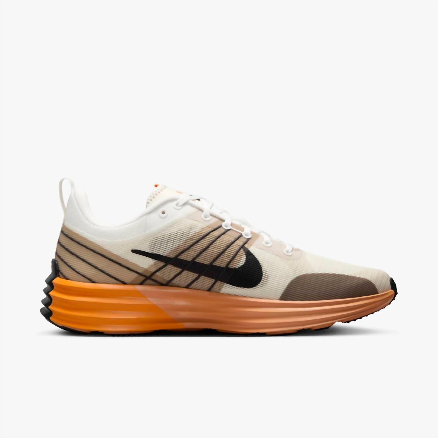 Men's Lunar Roam Shoes In Summit White/coconut Milk/khaki/ Black