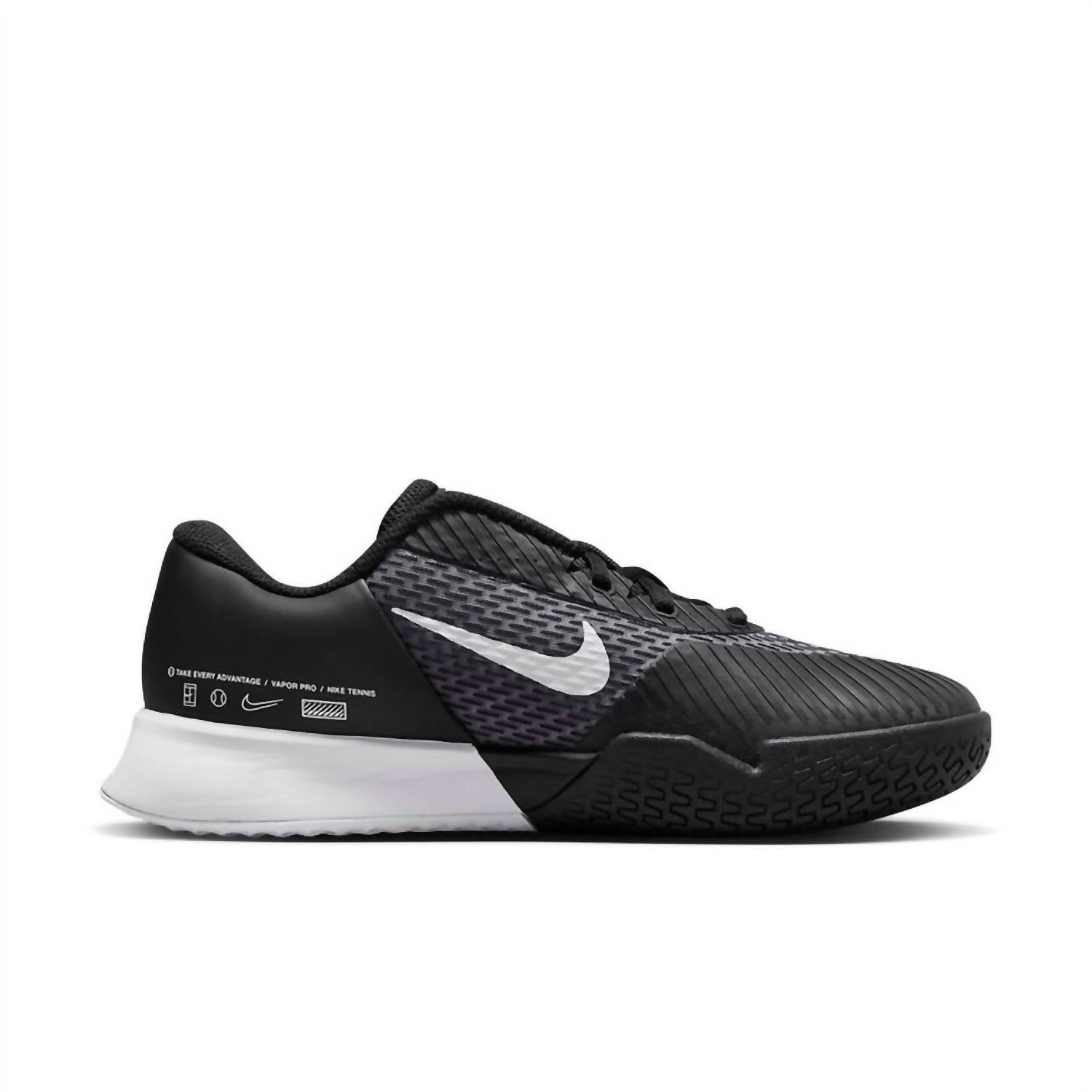 Women's Zoom Vapor Pro 2 Hc Wide Shoe In Black/white