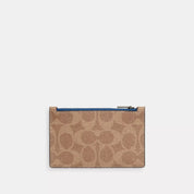 Coach Outlet Zip Card Case In Signature