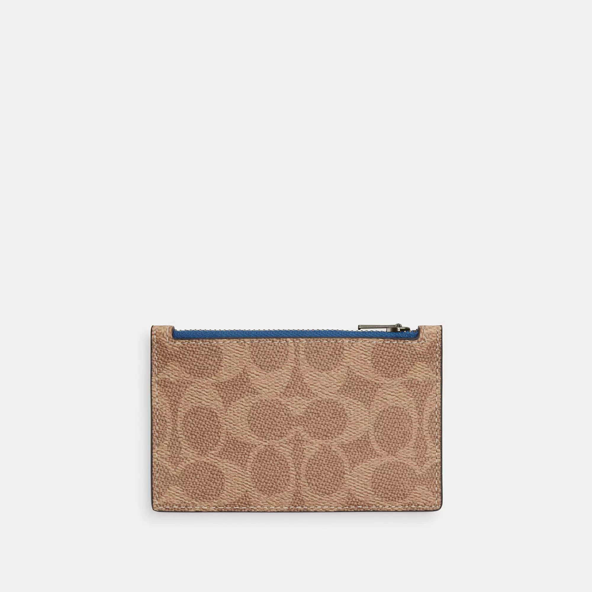 Coach Outlet Zip Card Case In Signature