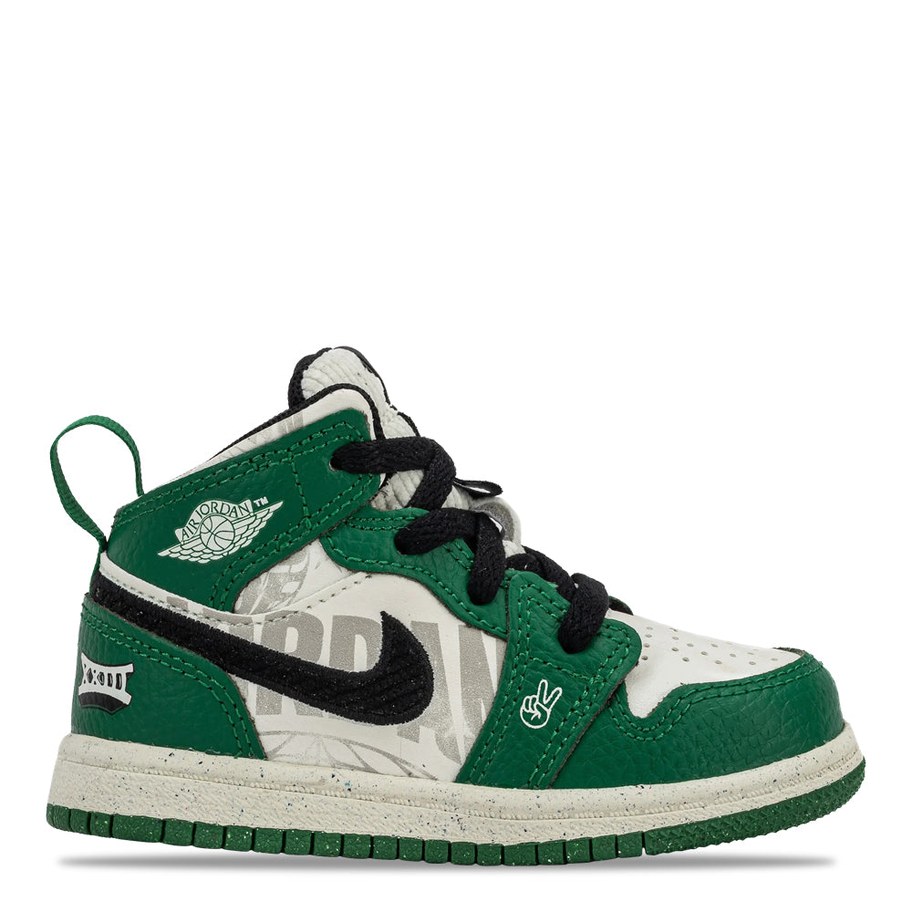 Air Jordan 1 Mid SE - Overbranded - Toddler Sneakers