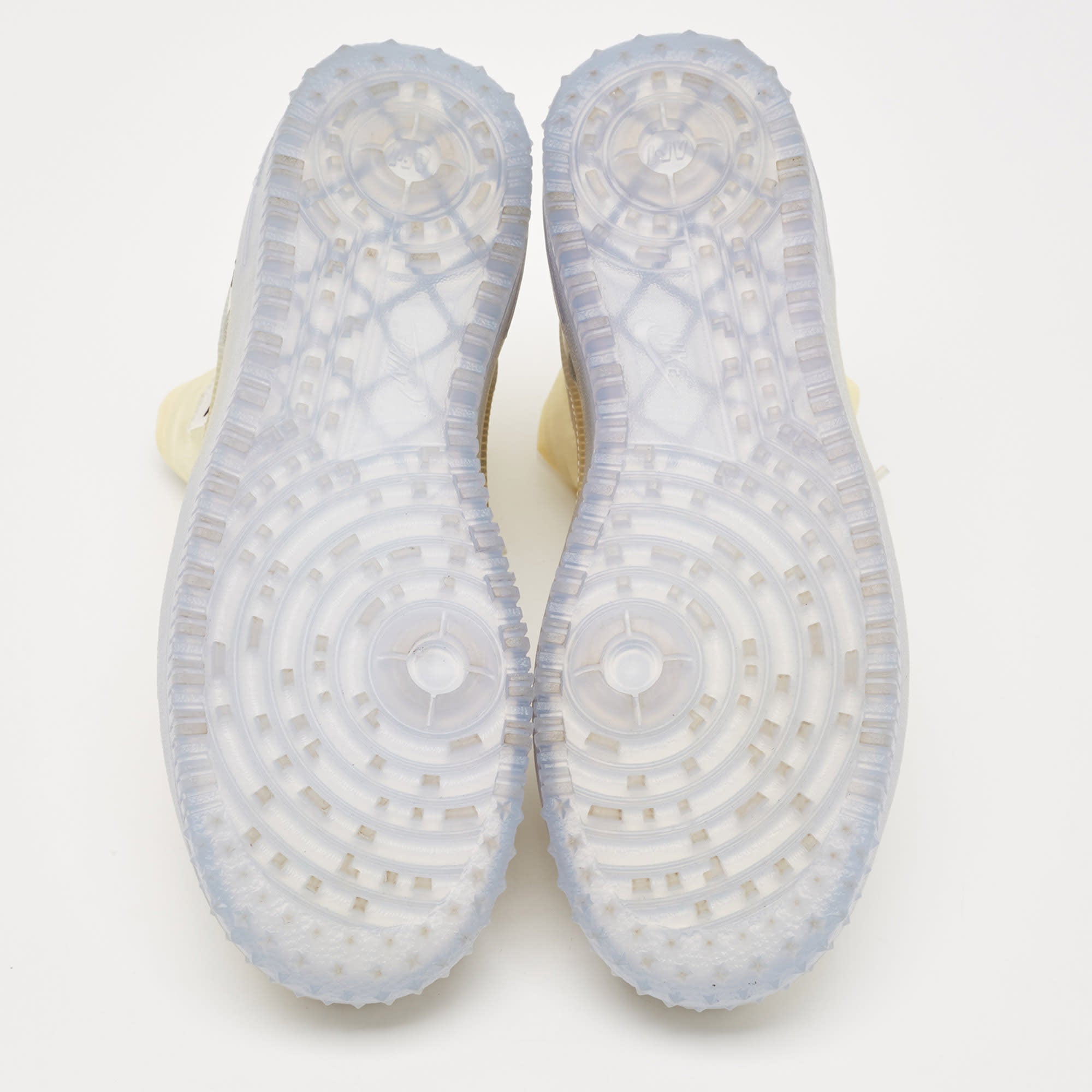 Nike - Air White Leather And Nylon Force 1 Gore Tex High Winter Gtx Phantom Sneakers