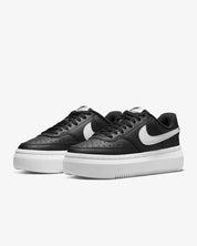 Women's Nike Court Vision Alta DM0113-002 Sneakers Black Leather Low Top Shoes