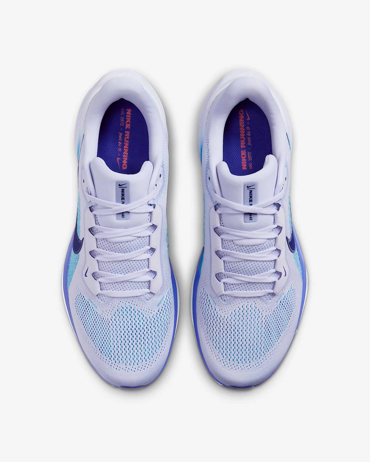 Men's Pegasus 41 Road Running Shoes In 014 - Ghost/football Grey/deep Night/blue Void