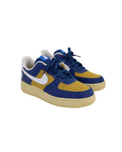 Nike Air Force 1 Low SP Sneakers in Court Blue Lemon Drop White Leather