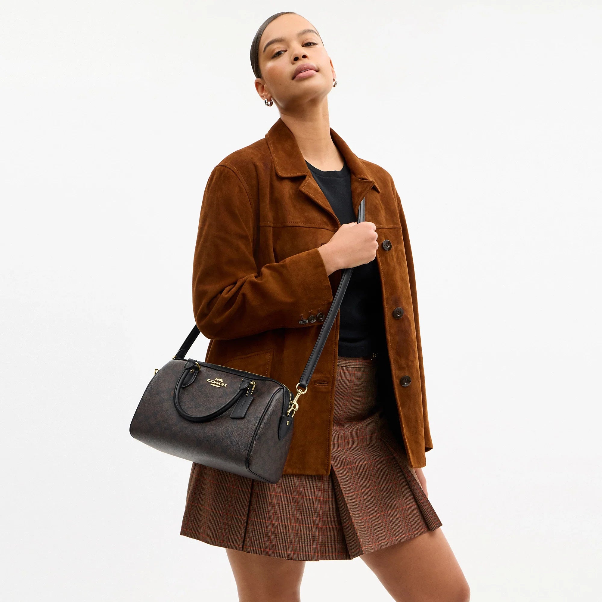Coach Outlet Rowan Satchel Bag In Signature Canvas