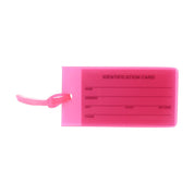4pc Milleni Travel Jelly Luggage Suitcase Tags Loop Strap Name Address
