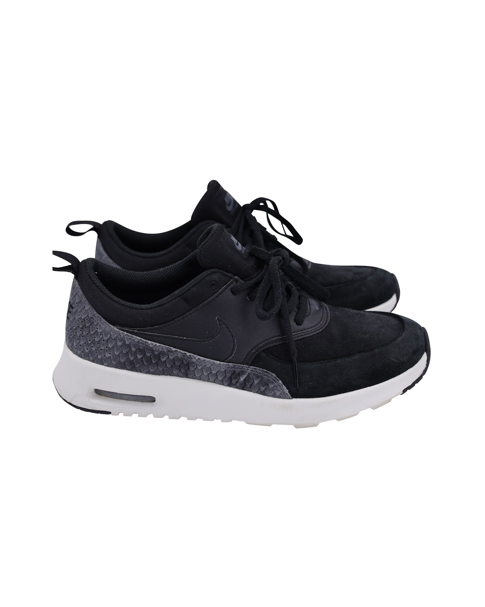 Nike Air Max Thea Sneakers in Black Leather
