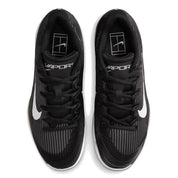 Women's Zoom Vapor 12 Clay Shoe In Black Dark Smoke Grey White