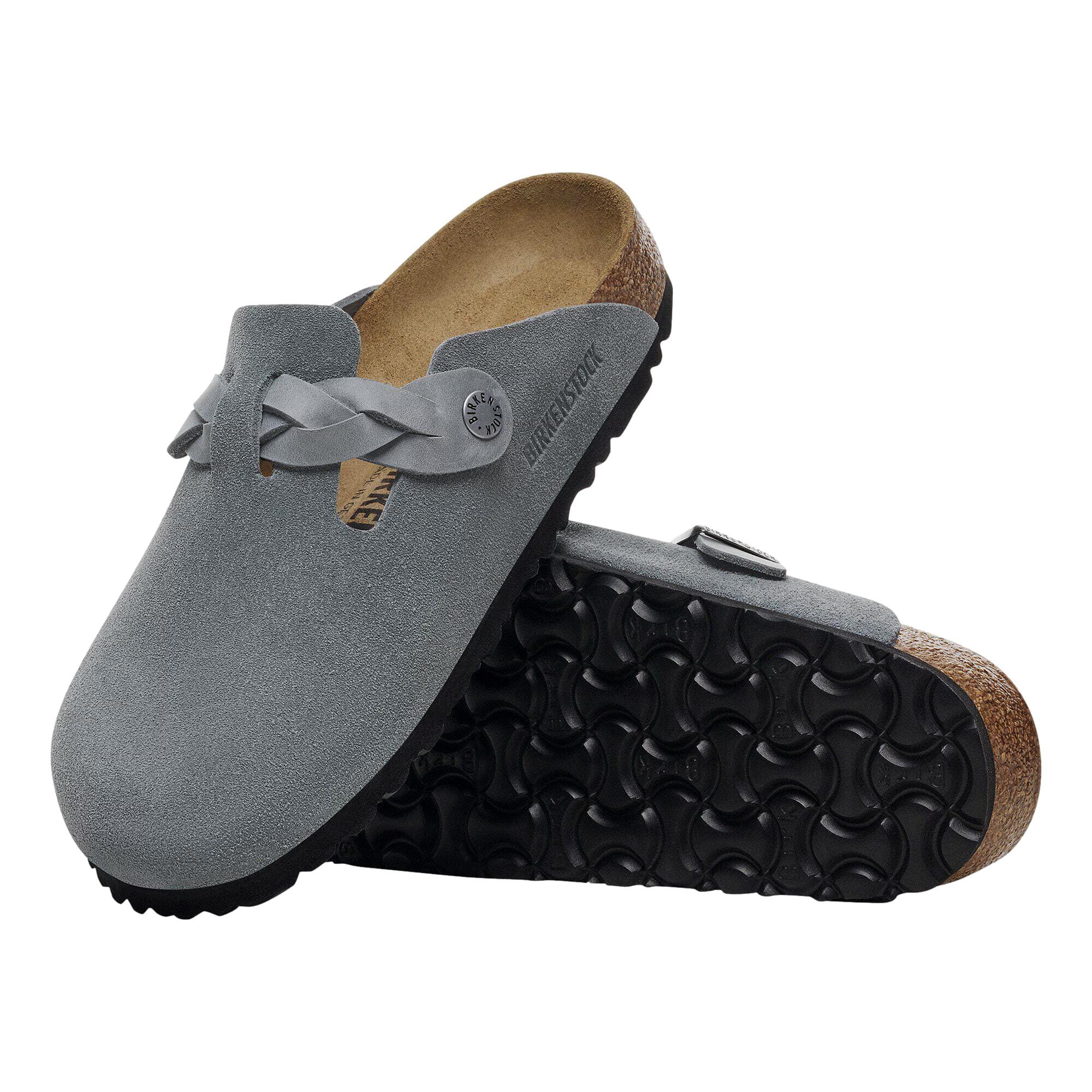 Women's Birkenstock Boston Braided Basalt Gray 1029086