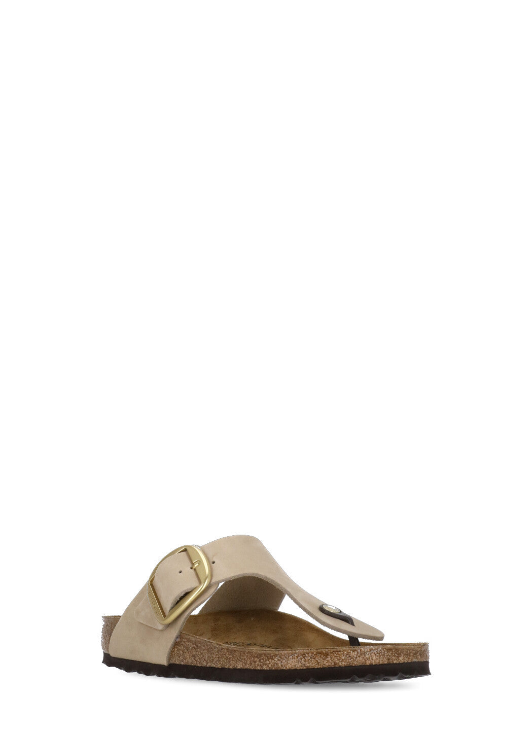 Beige Gizeh Big Buckle Sandals