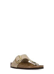 Beige Gizeh Big Buckle Sandals
