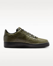 Men's Air Force 1 '07 Premium Morse Code Sneaker In Cargo Khaki/black/metallic