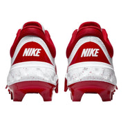 Nike Alpha Huarache Elite 4 Low MCS FD6255-105 White Baseball Cleats RHS8064