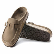 Women's Buckley Suede Moccasins In Gray Taupe