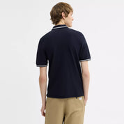 Coach Outlet Signature Trim Polo In Organic Cotton