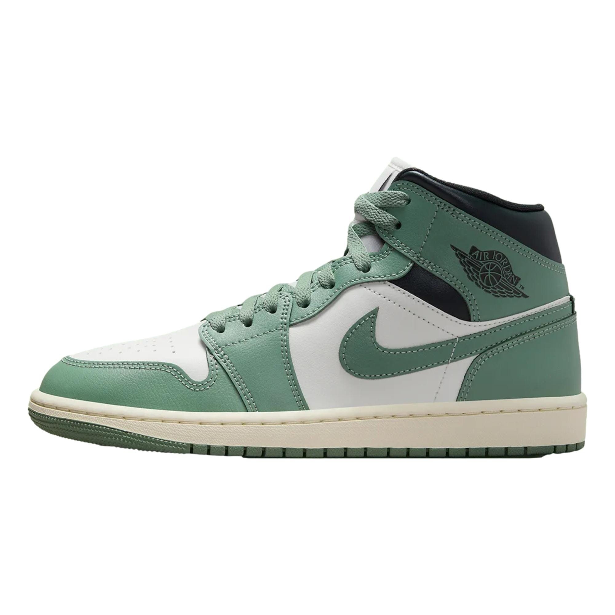 Women's Nike Air Jordan 1 MID Sail/Jade Smoke-Anthracite BQ6472-130