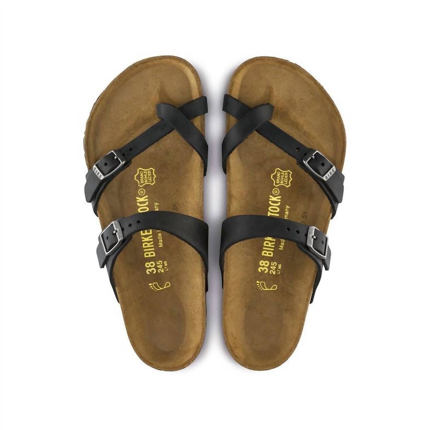 Women's Mayari Oiled Leather Sandal In Black