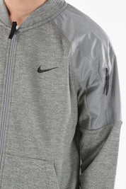 Nike Zip Closure Therma-Fit NOVELTY Sweatshirt with Nylon Inserts