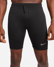 Dri-Fit Brief-Lined Running 1/2-Length Tights In Black/black/reflective Silv