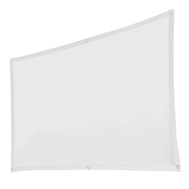 100" Projector Screen with Mounting Kit (White)